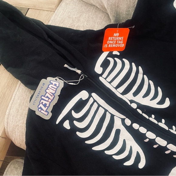 FUNZIEZ Slim Fit Adult Onesie - Animal Halloween Costume - Plush Fruit One Piece - Picture 13 of 16